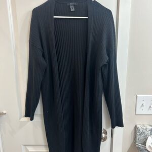 Forever 21 Ribbed Black Cardigan